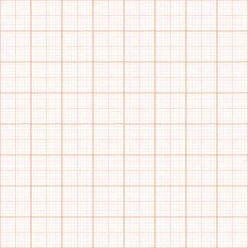 Texture of orange graph paper. Seamless drawing background Stock Photos