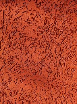 The texture is orange, the ground is the wall. Foto stock