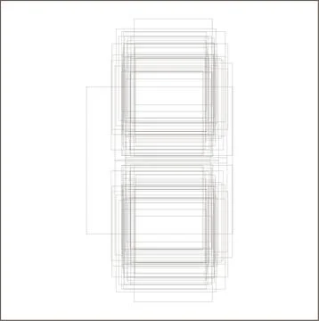 Texture Pack Multiple Outline Piece Element Gradient Abstract Creative Back.. イラスト素材