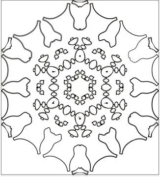 Texture Pack Multiple Outline Piece Element Gradient Abstract Creative Back.. Ilustração Stock