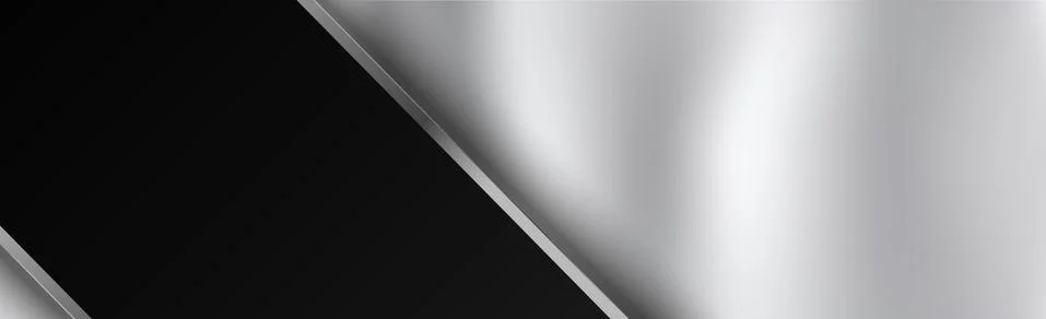 Texture panorama of silver metal with reflection Stock Illustration