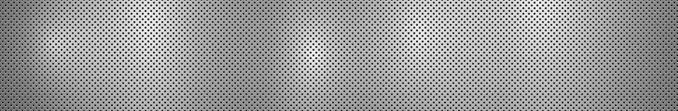 Texture panorama of silver metal with reflection Stock Illustration