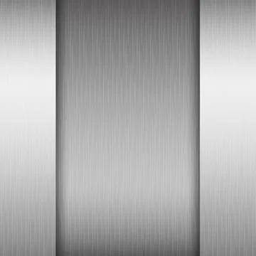 Texture panorama of silver metal with reflection Stock Illustration