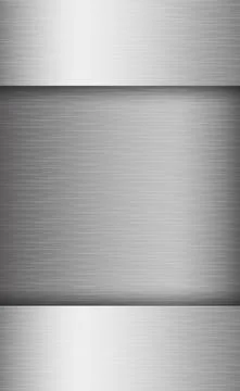Texture panorama of silver metal with reflection Stock Illustration
