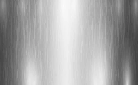 Texture panorama of silver metal with reflection Stock Illustration