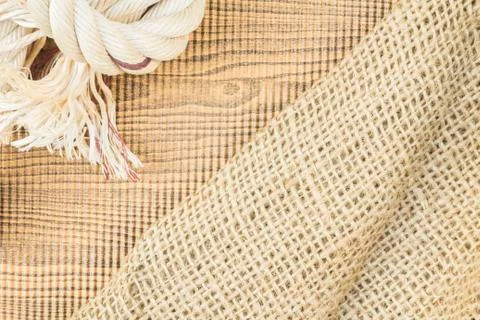The texture of the paper, rope, sacks. Stock Photos