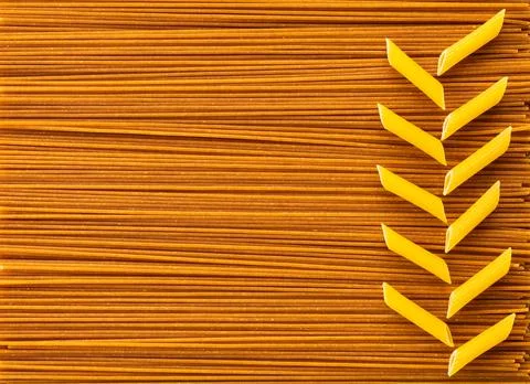 Texture of pasta closeup Stock Photos