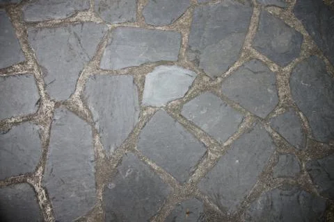 Texture of pathway made from rock. Stock Photos