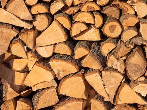 Texture pattern background of firewood Stock Photos
