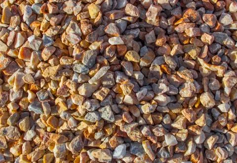 Texture, pattern, background. marble chips for landscaping pebbles close-up 스톡 사진