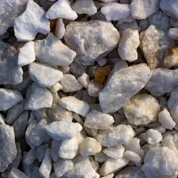 Texture, pattern, background. marble chips for landscaping pebbles close-up Stockfoto's