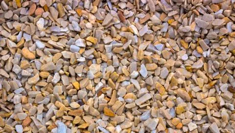 Texture, pattern, background. marble chips for landscaping pebbles close-up Stock Photos