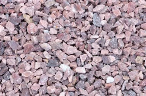 Texture, pattern, background. marble chips for landscaping pebbles close-up Stockfoto's