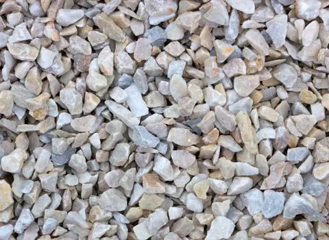 Texture, pattern, background. marble chips for landscaping pebbles close-up Stockfoto's