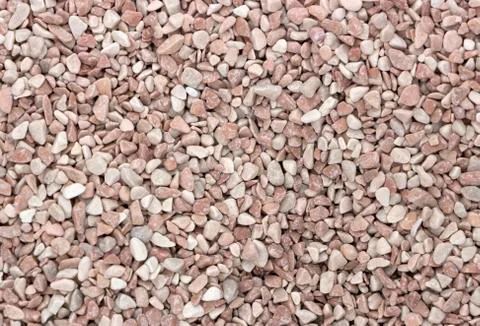 Texture, pattern, background. marble chips for landscaping pebbles close-up Foto stock