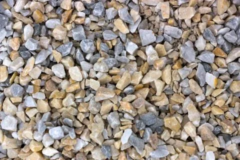Texture, pattern, background. marble chips for landscaping pebbles close-up Stock Photos