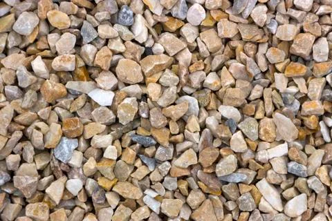 Texture, pattern, background. marble chips for landscaping pebbles close-up Foto stock