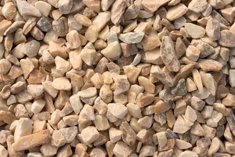 Texture, pattern, background. marble chips for landscaping pebbles close-up Stockfoto's