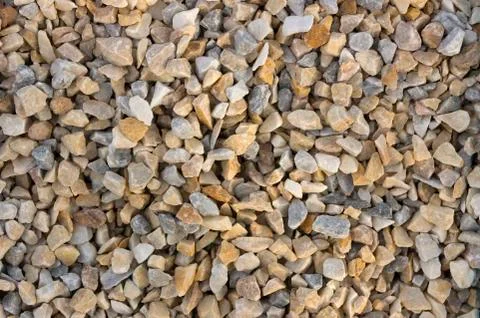Texture, pattern, background. marble chips for landscaping pebbles close-up Stock Photos