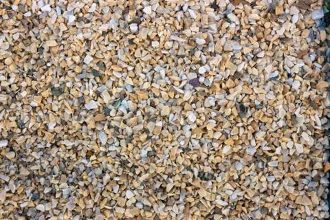 Texture, pattern, background. marble chips for landscaping pebbles close-up 스톡 사진