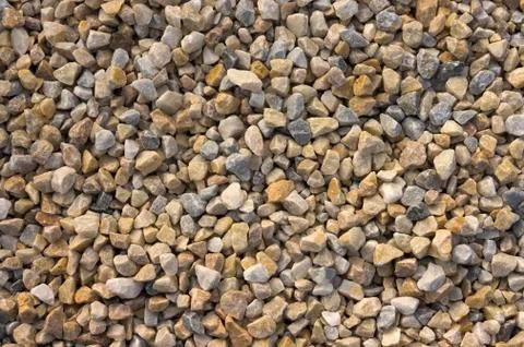 Texture, pattern, background. marble chips for landscaping pebbles close-up Stock Photos