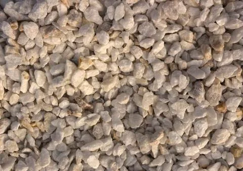 Texture, pattern, background. marble chips for landscaping pebbles close-up Foto stock