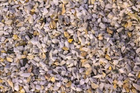 Texture, pattern, background. marble chips for landscaping pebbles close-up Stockfoto's