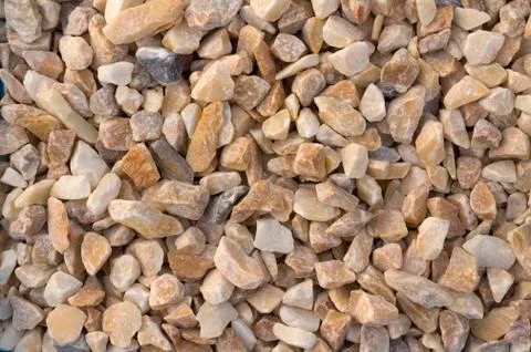Texture, pattern, background. marble chips for landscaping pebbles close-up Stock Photos