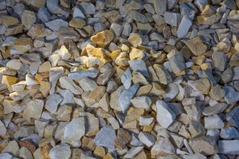 Texture, pattern, background. marble chips for landscaping pebbles close-up 스톡 사진