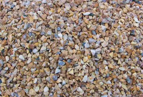 Texture, pattern, background. marble chips for landscaping pebbles close-up Stock Photos