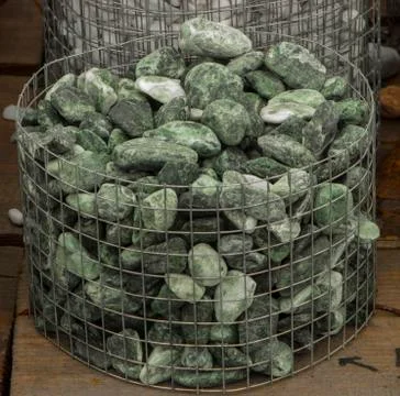 Texture, pattern, background. marble chips for landscaping pebbles close-up Stock Photos
