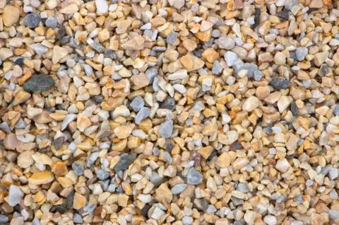 Texture, pattern, background. marble chips for landscaping pebbles close-up Stock Photos