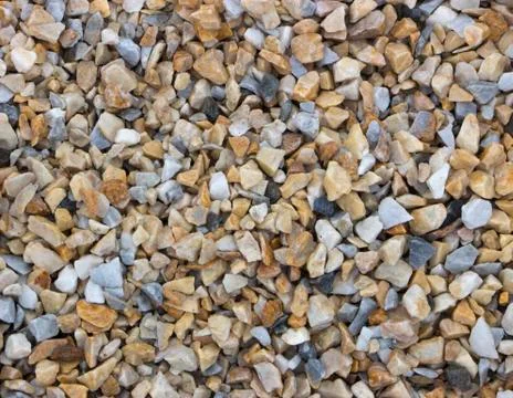 Texture, pattern, background. marble chips for landscaping pebbles close-up Stock Photos