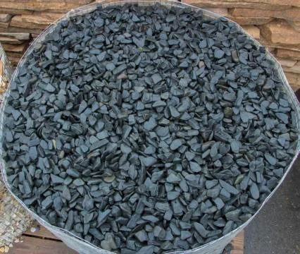 Texture, pattern, background. marble chips for landscaping pebbles close-up Stockfoto's