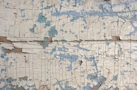 Texture, pattern, background old paint. the wooden wall cracked with paint. With Stock Photos