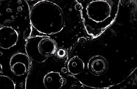 Texture pattern background white Winter, river ice air bubbles stagnant. drawing Stock Photos