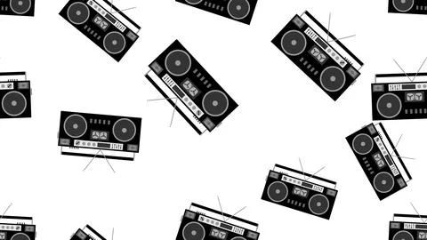 Texture pattern black and white seamless old retro antique vintage hipster mu 库存插图