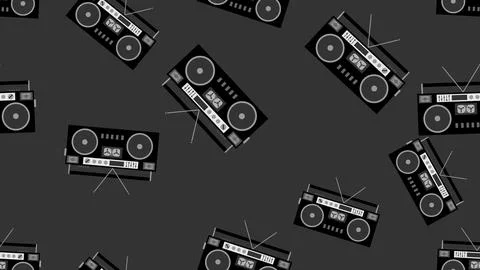 Texture pattern black and white seamless old retro antique vintage hipster mu 库存插图