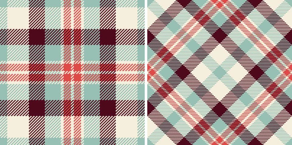 Texture pattern check of vector seamless background with a textile tartan p.. Illustrazione stock