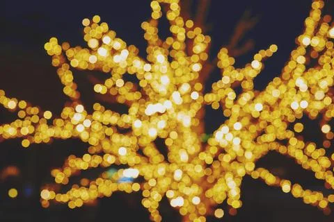 Texture pattern night lights scenery. in out-of-focus, bokeh Fotos de archivo