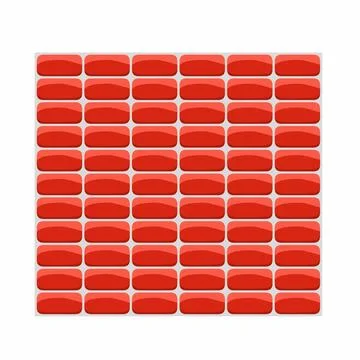Texture pattern of red bricks, Stock Illustration
