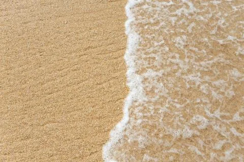 Texture, pattern of sand on the beach Stock Photos