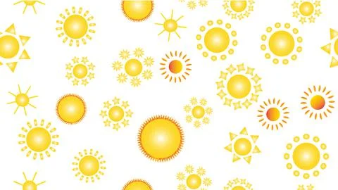 The texture of the pattern is seamless from a multitude of warm bright cheerf Stock Illustration