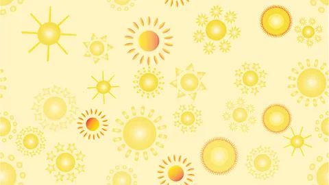 The texture of the pattern is seamless from a multitude of warm bright cheerf Stockillustratie