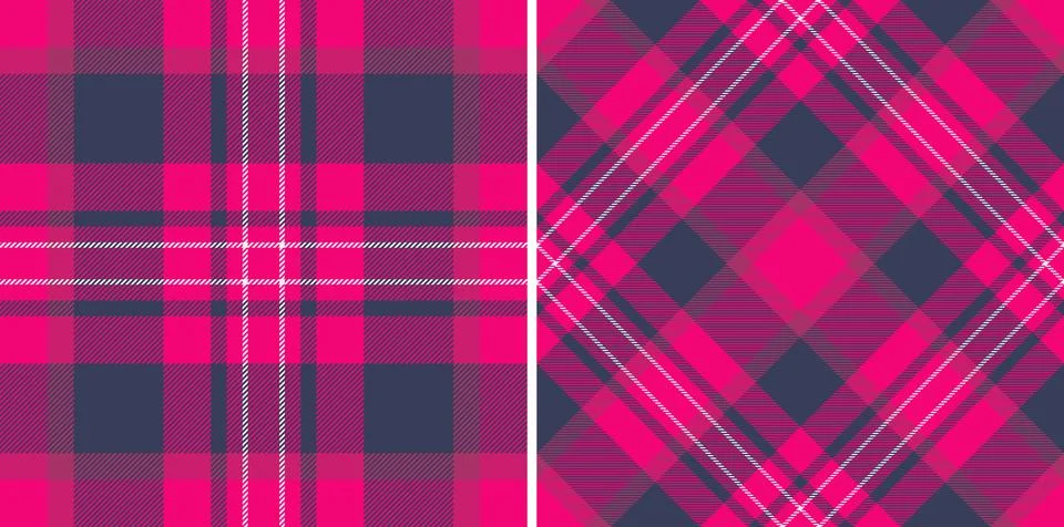 Texture pattern textile of tartan plaid check with a vector background seam.. Stock Illustration