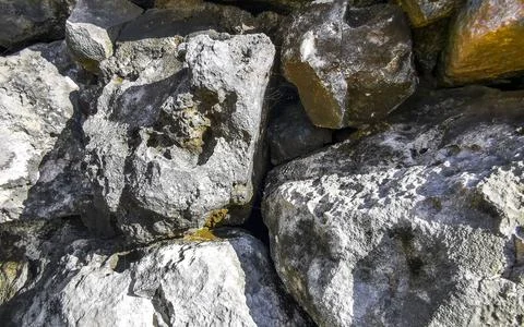 Texture pattern of Tulum ruins Mayan site temple pyramids Mexico. Stockfoto's