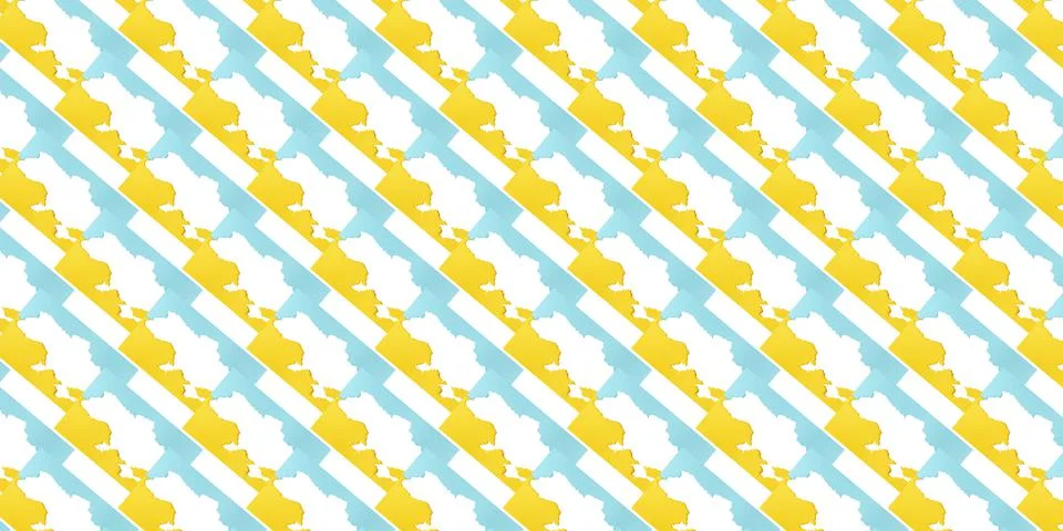 Texture, pattern. Ukraine Outlines Map with Blue and Yellow Flag of Ukraine. Stock Photos