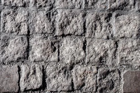 The texture of paving stone masonry Fotos Stock