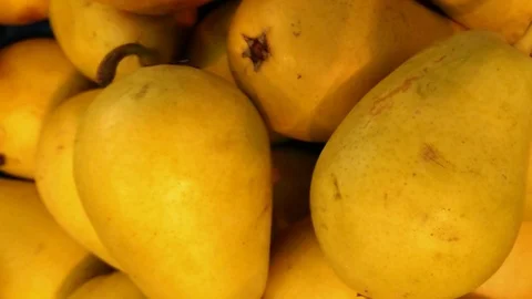 Texture of pears in the open air Stock Footage 97606905