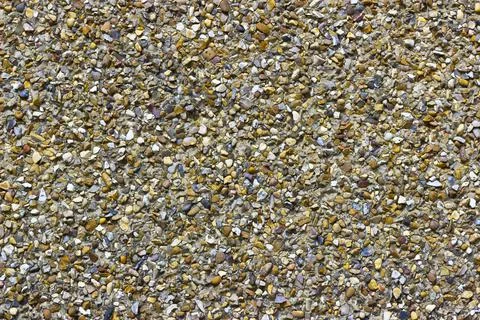 Texture of Pebble Dash Render on an External Wall Foto stock